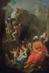 Tobías escapando del cautiverio con sus compañeros, 1733